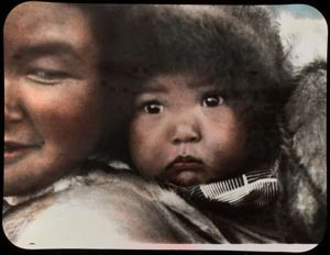 Image of Eskimo mother and baby